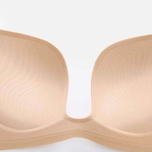 ノンワイヤーふんわり寄せシリーズ-ドキッ谷間U字ブラ-谷間くっきり-はだいろ-クローズアップ04