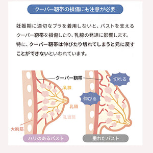 アイヤーの授乳ブラ‐24時間快適-妊娠中や授乳中のバストの変形・クーパー靭帯の伸びを防ぐためにも、この1枚を。