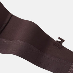 24時間ー通勤ー肩紐スタイル―快適なノンワイヤーブラ-3Dメッシュ结构- 茶色ーズアップ06