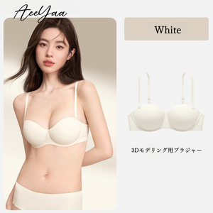 快適なノンワイヤーブラ-3Dメッシュ结构ホワイト- 正面