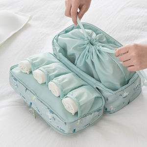 大容量下着収納ポーチ-旅行用ブラジャー・ショーツ収納バッグ-軽量・撥水加工-小分け収納で整理整頓-クローズアップ