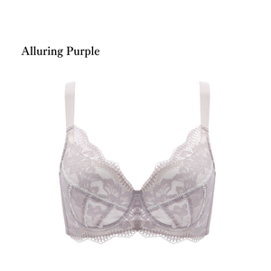 神秘紫色蕾丝设计,大人の色香溢れる、着るだけで上品な印象に。