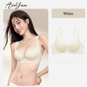 ノンワイヤー通勤ブラ-ホワイト- 正面