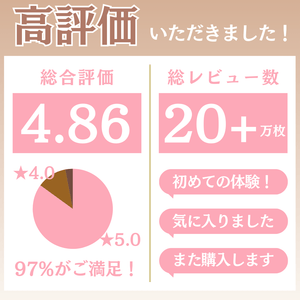 総合評価4.86、97%のお客様が「満足」と回答。高評価の人気アイテム。