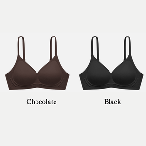 24H裸感ー通気ーブラックとチョコレートブラ。