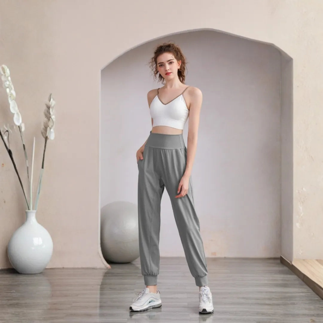 AeeYaa ハイウエストヨガパンツ｜裸感ストレッチ・美脚シルエット・吸汗速乾素材