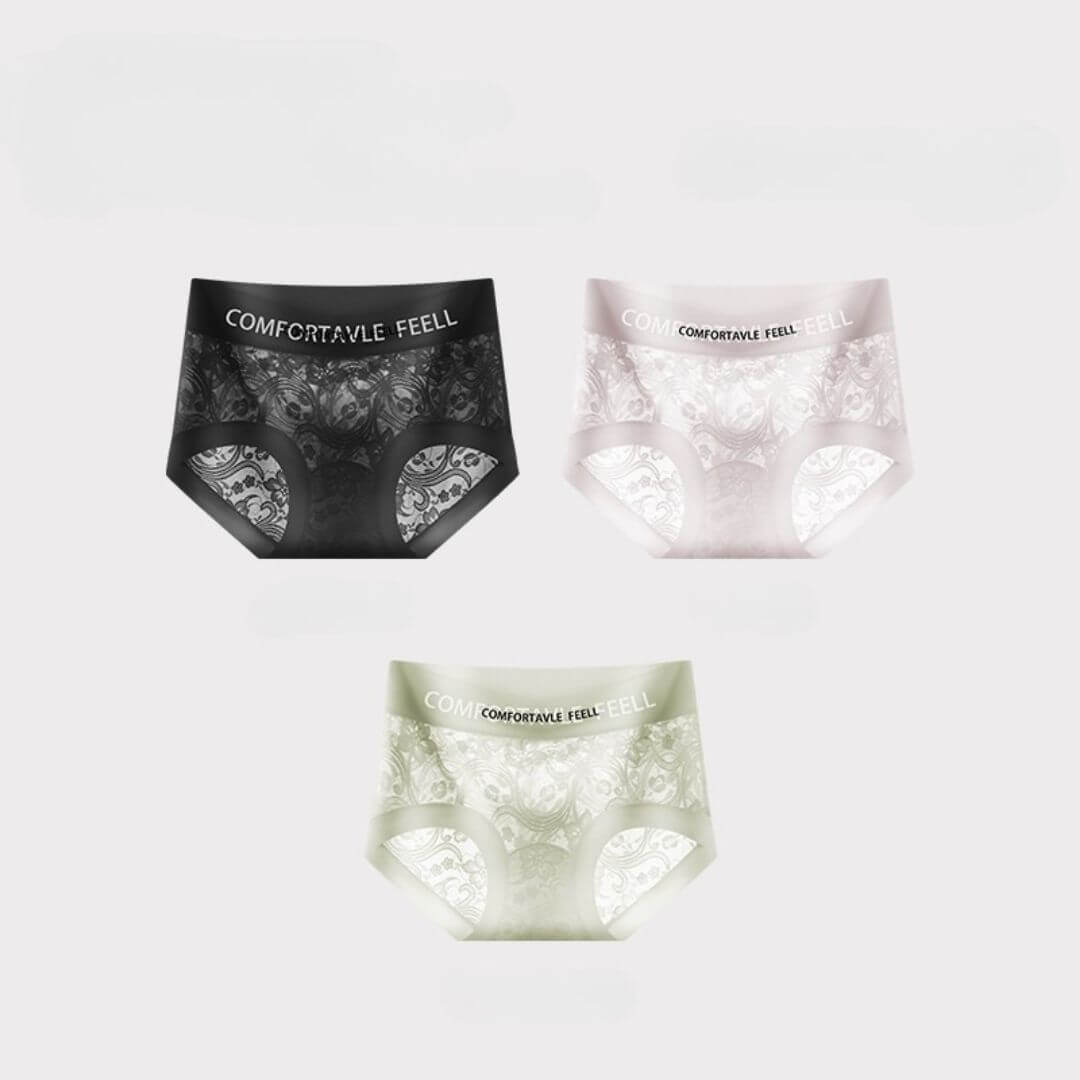 24H快適シリーズ フェミニンレースショーツ – Cカラー3枚セット