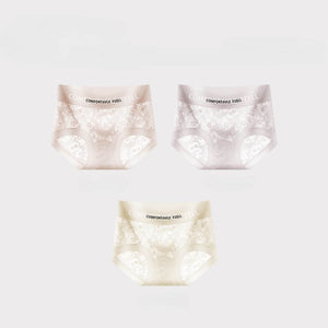 24H快適シリーズ フェミニンレースショーツ – Fカラー3枚セット