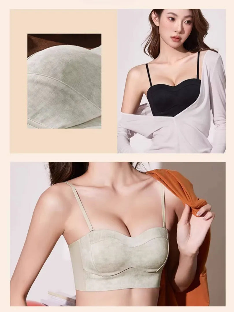 小胸メイクシリーズ 自然に寄せるタイダイ風 見せブラ カップ内側のやさしい仕様