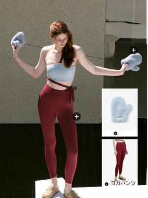 快適な着心地とスタイリッシュなデザインのヨガブラ。